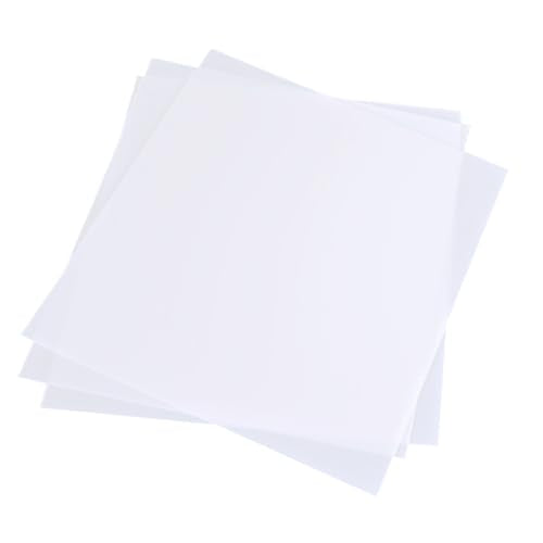 LED Light Diffuser Board Diffusion Cover Sheet Anti-Glare for Soften Ceiling Light LED Downlight, Spotlight, Led Panel, Track Light, 3 PCS (11.8x11.8x0.019in)