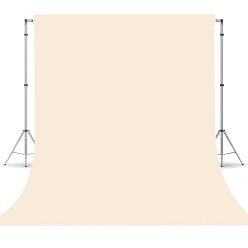Cream Photography Backdrop for Photoshoot, Photo Backdrop Curtain, Perfect Cream Backdrops for Party Portrait Photoshoots Video Studio 5FTx7FT - color: Cream, size: 5x7 FT