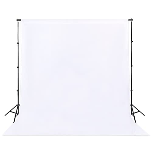 Sugargirl White Backdrop Background for Photography, 8X10FT Photo Backdrop White Screen Photo Booth Backdrop for Photoshoot Party Video(1 Panel) - color: White, size: 8x10 FT