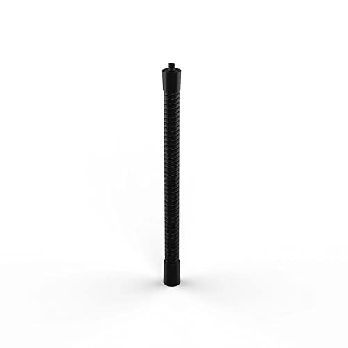 GRIFITI Nootle Flexible Metal Black Gooseneck Arm Flex Leg Stand 1/4 20 Threaded Male Female Goose Neck for Camera, Clamps, Microphone, Phone Holder and Tablet Mount (11 x .75 x .75 inches) - size: 11 x .75 x .75 inches
