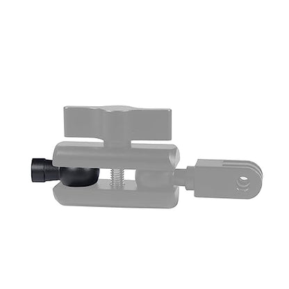 20mm/17mm/15mm/13mm to 1/4 Screw/Hole Ball Head Mount Adapter for Action Camera Photography Accessories (17mm to 1/4 Hole) - size: 17 mm to 6.35 mm Hole