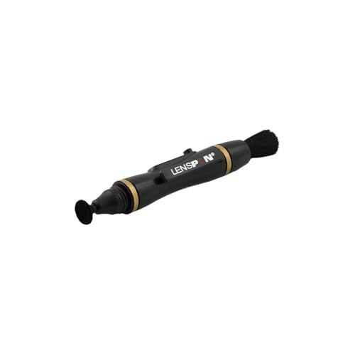 LensPen NLP-1, Black | Retractable Dust Removal Brush, Non-Liquid Cleaning Element, 12mm Round Cleaning Tip, 11cm Long
