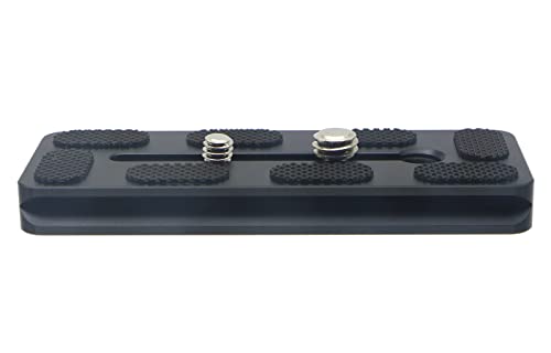 100mm Universal Quick Release QR Plate with 1/4" and 3/8" Mounting Screw for Tripod Mount Ball Head DSLR Camera Arca Swiss Compatible
