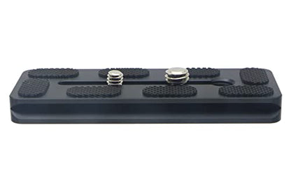 100mm Universal Quick Release QR Plate with 1/4" and 3/8" Mounting Screw for Tripod Mount Ball Head DSLR Camera Arca Swiss Compatible