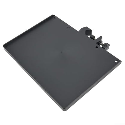 Microphone Stand Soundcard Tray, Plastic Sound Card Tray Mount Clamp on Rod Holders for Live Streaming, Recording, Black(L) - size: L