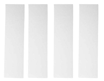 Pair Rockville RVSM1 White Adjustable Height Studio Monitor Speaker Stands | 33"-45" Height Range, 80 lb Capacity, EVA Isolation Pads, Steel Construction, Security Pin Lock