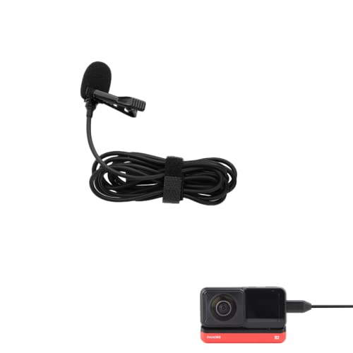 Omnidirectional Tiny Lav Microphone for Video Recording, External Noise Cancel, for USB Type-C Devices, Compatible with Insta-360 ONE RS - color: Insta-360 ONE RS
