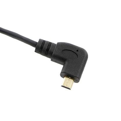 Alvin's Cables Micro HDMI to HDMI Cable 8K60P High-Speed 2.1 for Sony a7 IV FX30 ZV-E10, for Canon R5C R5 R6, Atomos Shinobi Ninja V, 45cm/17.7in, Right Angle Micro HDMI