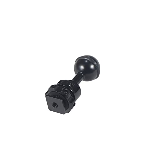1 Inch Ball Mount Head Adjustable Adapter with Cold Shoe Base for Underwater Camera Case Video Flash (Kit B) - color: Kit B