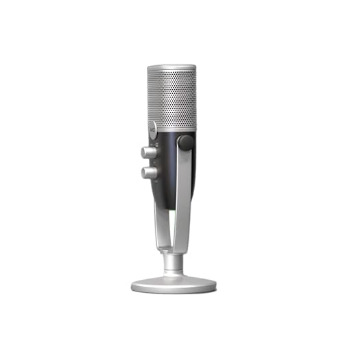 AKG Pro Audio Ara Professional USB-C Condenser Microphone, Dual Pattern Audio Capture Modes for Podcasting, Video Blogging, Gaming and Streaming, Blue & Silver