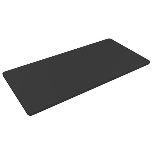 FLEXISPOT Whole Piece 40"x24" Desktop 1" Thickness Height Adjustable Desk Rectangular Tabletop Black Board (42INCH Black Top) - color: Black, size: 40x24"