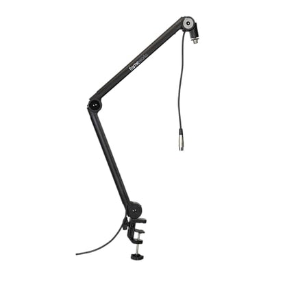 Gator Frameworks Deluxe Desk-Mounted Broadcast Microphone Boom Stand For Podcasts & Recording, Integrated XLR Cable, (GFWBCBM3000) - style: 3000 Series