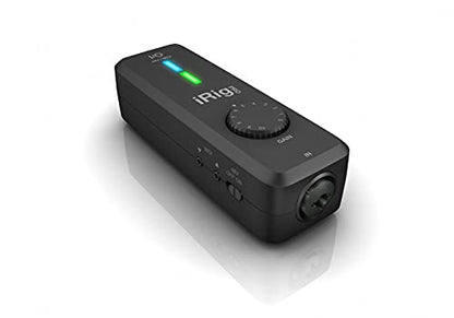 IK Multimedia iRig Pro I/O audio interface for iPhone, iPad, Mac, iOS and PC with USB-C, Lightning and USB cables, 24-bit, 96 kHz recording and guitar, bass and XLR mic inputs