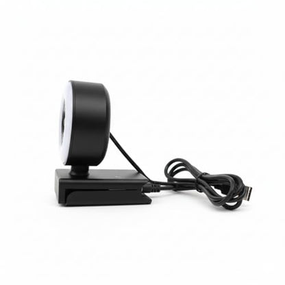 StreamLED HD USB Webcam with Adjustable LED Ring Light & Digital Mic – 720p Web Cam for Streaming, Zoom Meetings, Video Calls, Conferencing, Online Classes & Remote Work Setup