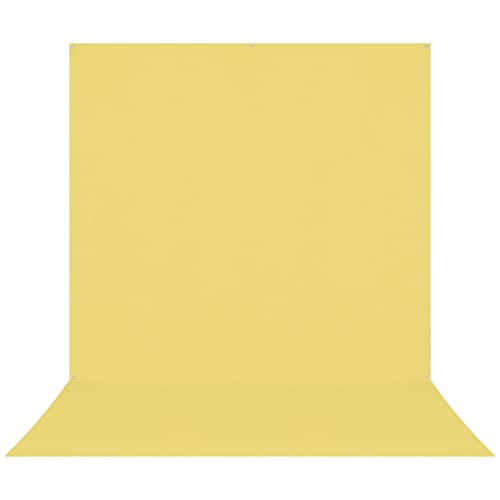 Westcott X-Drop Pro Wrinkle-Resistant 8' x 13' (2.44 x 3.96m) Sweep Backdrop for Full-Body Photos & Group Portraits, Video Interviews & Photo Booths - Portable and Travel Friendly (Canary Yellow) - color: Canary Yellow