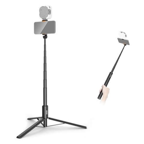 NEEWER Entry Level Version 16-71" Selfie Stick Tripod Compatible with iPhone Android, Portable Cell Phone Travel Stand Camera Holder with Remote for TikTok Video Recording Streaming Filming, PA988