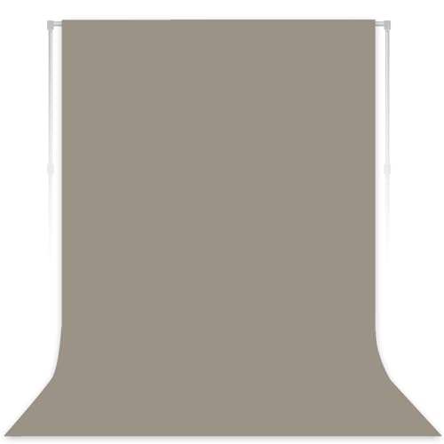 Grey Photography Backdrop for Photoshoot, Fabric, 5x7 FT | Versatile Studio Photo Backgrounds, Easy to Install, for Portraits Shooting, Party Decor, Live Streaming, Video Recording - color: Grey, size: 5X7 FT