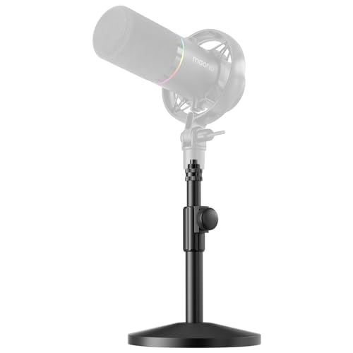 MAONO Desktop Mic Stand for PD200W/PD200X Microphone – Height Adjustable, All-Metal Build, Non-Slip Base, for Podcasting, Gaming, Streaming & Recording