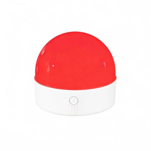 Busy Light for Indicator,Do Not Disturb Light for Office/Home, Mood Lights, Multifunctional LED Lights, Magnetic Bases and Suitable for Hanging - color: Red- spherical