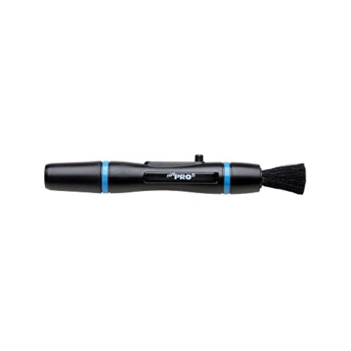 LENSPEN MiniPro. Professional Small, Lightweight Camera Lens Cleaning Pen with Carbon Compound Technology and Retractable Brush for Removal of Fingerprints, Grease and Dust from any Optical Device, black | Professional Small & Lightweight, Carbon Compound