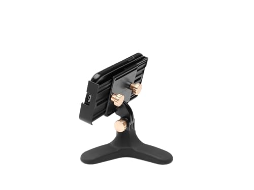WeatherTech DeskFone Two View Universal Phone Holder for Flat Surfaces, Office, Kitchen, Nightstand - Rose Gold Metal Knobs - color: Rose Gold Metal Knobs