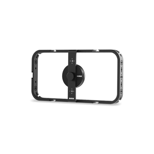 RØDE Phone Cage Magnetic Mobile Filmmaking Cage with 1/4-inch and 3/8-inch Threads and Cold Shoe Mounting Slots (MagSafe Compatible)