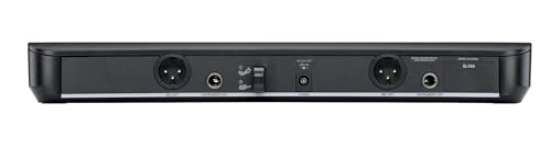 Shure BLX188/CVL Dual Lavalier Audio System H9 Band (512–542 MHz) – BLX88 Dual Receiver, (2) BLX1 Bodypacks & (2) CVL Cardioid Lavalier Mics, Up to 14 Hr Battery, 300 ft Range - style: H9: 512-542 MHz