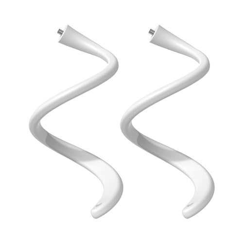 Holicfun Indoor/Outdoor Security Camera Flexible Twist Mount, White, 2-Pack | Universal 1/4"-20 adjustable bracket, fits Ring/Blink/Arlo/Wyze & more, 17.5-inch gooseneck holder, easy no-drill setup - color: White, size: 2 Pack