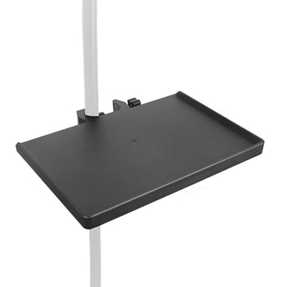 Mic Sound Card Holder For Microphone Stand Tray Clamp-On Mic Rack Tray Height Adjustable With O-Rings Clamps Desktop Speaker Stand