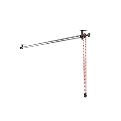 Photography Backdrop Roller Support System, 1 Roller with Plastic Chain, 120-inch Stainless Steel Crossbar - color: Red Plastic Chain