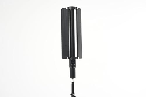 REFLEX CAMERA Portable 20W RGB Light Stick with Barndoor, 1-100% Brightness, 2700-7500K, 1/4" Screw Built-in Lithium Battery, Metal Body, Special Effects Modes, Remote Control, Power Adapter Included