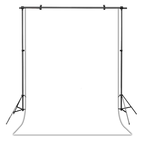 White Photography Backdrop 100% Polyester Studio Film & Television Portraiture Interview Programs Product Display Home Videos Parties Exhibition Halls Wedding Backdrops 8x10FT Seamless - color: white, size: 8x10FT