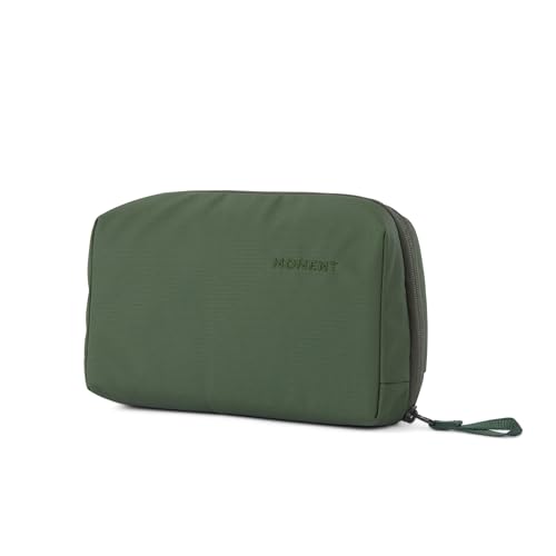 Moment Everything Tech Organizer – Water-Resistant Travel Pouch for Cables, Chargers & Accessories | Regular & Mini Sizes (Olive, Regular) - color: Olive, size: Regular