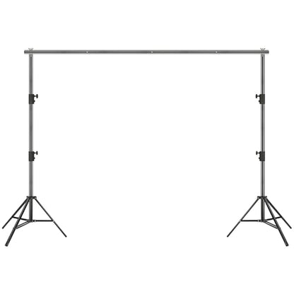 VEVOR 11.5 x 9.6 ft Heavy Duty Backdrop Stand, Height Adjustable Photography Backdrop Stand, Background Support System with 6 Clamps and A Carry Bag, for Party, Wedding, Display, Photo - size: 10 x 12 Ft
