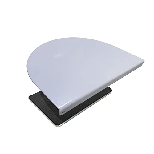 Steel Monitor Mount Reinforcement Plate，Monitor Arm Reinforcement Plate for Fragile Tabletop, Monitor Mount Reinforcement Plate Fits Most Monitor Stand C Clamp Installation (White-1) - color: White-1