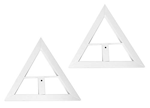 Pair Rockville RVSM1 White Adjustable Height Studio Monitor Speaker Stands | 33"-45" Height Range, 80 lb Capacity, EVA Isolation Pads, Steel Construction, Security Pin Lock