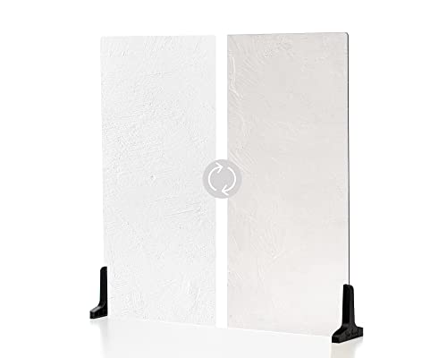 V-FLAT WORLD Duo Board Product Photography Backdrops - 2-Sided Background for Photograph, Realistic Item & Food Photography Background - Includes 2 Legs, Mat - 24" x 24", Raw Concrete/Vintage Plaster - color: Raw Concrete/Vintage Plaster, size: 24 x 24 in