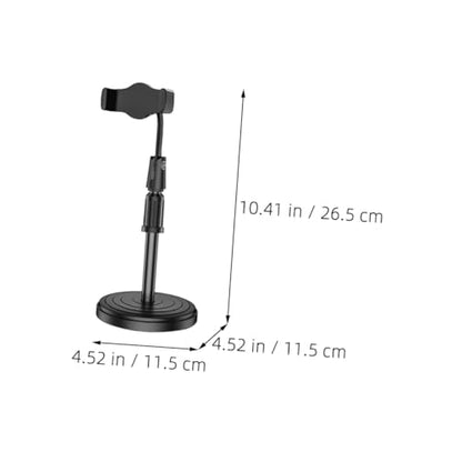POPETPOP Adjustable Mobile Phone Stand Desk Phone Holder for Home Office Height Angle Adjustable Cellphone Stand Portable Multi-Functional for Streaming and Video Calls