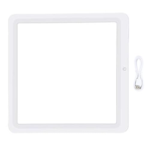 KICHOUSE LED Photography Light Panel 30cm White Light Continuous Lighting for Video Recording and Streaming, Portable No Shadow LED Video Lamp for Photo and Camera Studio Use
