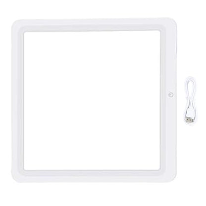 KICHOUSE LED Photography Light Panel 30cm White Light Continuous Lighting for Video Recording and Streaming, Portable No Shadow LED Video Lamp for Photo and Camera Studio Use