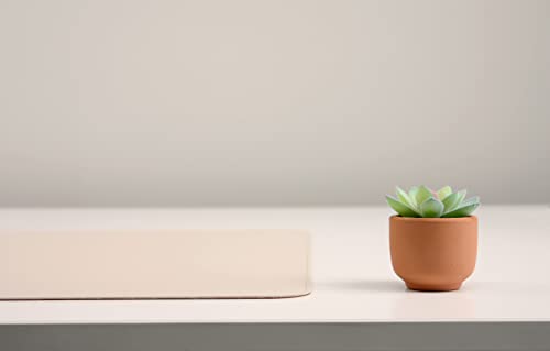Dual-Sided Leather Desk Pad,Blotter for Laptop Computer,Mouse Pad,Writing,Drawing,Arts and Craft Mat (17"x24", Beige/Brown) - color: Beige/Brown, size: 17"x24"