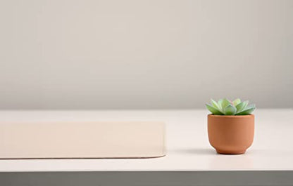 Dual-Sided Leather Desk Pad,Blotter for Laptop Computer,Mouse Pad,Writing,Drawing,Arts and Craft Mat (17"x24", Beige/Brown) - color: Beige/Brown, size: 17"x24"