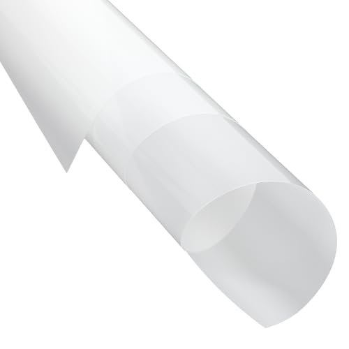 Pushglossy 10 Pack Light Diffuser Sheet 9.875"x46.8125"x0.01" White LED Dimming Diffusion Film DIY Cutable Soften Fluorescent Lighting Gel Filter Panel for Flash Ceiling Light Cover, Non-Adhesive - size: 9.875" X 46.8125" X 0.01"