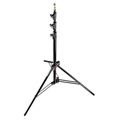 Manfrotto 1004BAC 144-Inch Air Cushioned Aluminum Master Light Stand with 4 Sections and 3 Risers, 3-Pack (Black)