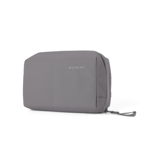 Moment Everything Tech Organizer – Water-Resistant Travel Pouch for Cables, Chargers & Accessories | Regular & Mini Sizes (Gray, Regular) - color: Gray, size: Regular