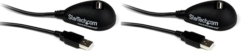 StarTech.com 5ft USB 2.0 Extension Cable - Male to Female - 5 ft USB A to A Extension Cord for Laptop, Desktop, Tablet, Webcam & More (USBEXTAA5DSK), Black (Pack of 2) - color: Black, size: 5 feet (2-Pack), style: USB 2.0