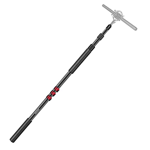 NEEWER NW-7000 Microphone Boom Arm, 3 Section Extendable Handheld Mic Arm with 3/8" & 3/8" to 5/8" Screw Adapter, 3ft to 8ft Adjustable Length,Auxiliary - style: ST-NW-7000