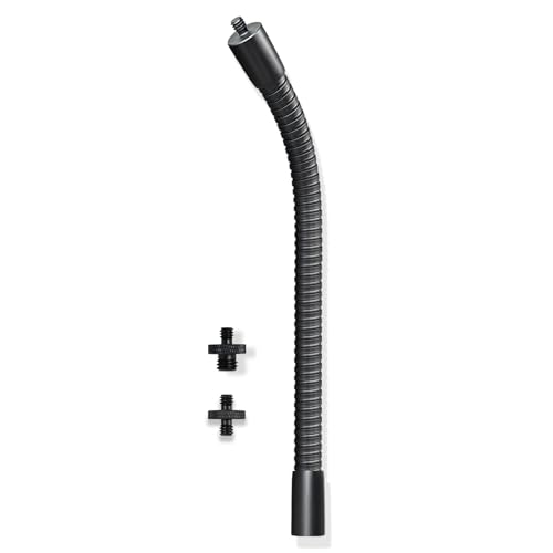 Heavy-Duty 13" Flexible Gooseneck Extension Tube Arm with 1/4"-20 & 3/8"-16 Adapter (KN14-13) - size: 13-INCHS