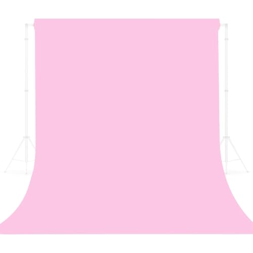 Large Pink Backdrop for Photoshoot Birthday Party Decorations 10ft x 20ft | 2.76in Rod Pockets, Polyester Wedding, Baby Shower, Birthday Party Curtains Photography Background - color: Pink, size: 10x20ft