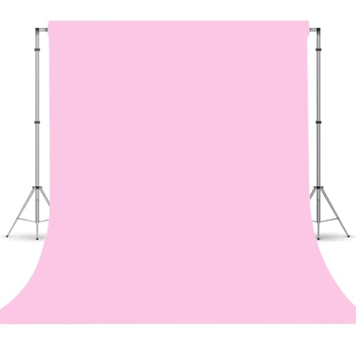 Pink Backdrop - 6FTx9FT Polyester Pink Photo Backdrop for Photoshoot Background for Photography Screen Video Recording Picture Background - color: Pink, size: 6x9ft